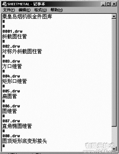 proe的參數(shù)化鈑金件圖庫proe相關圖片圖片3