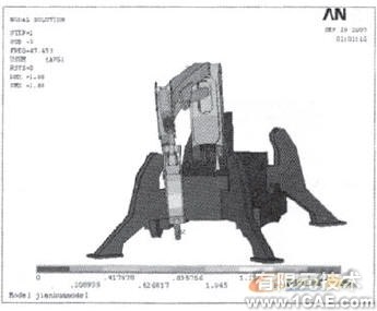 拆除機器人整機的模態(tài)分析ansys仿真分析圖片12