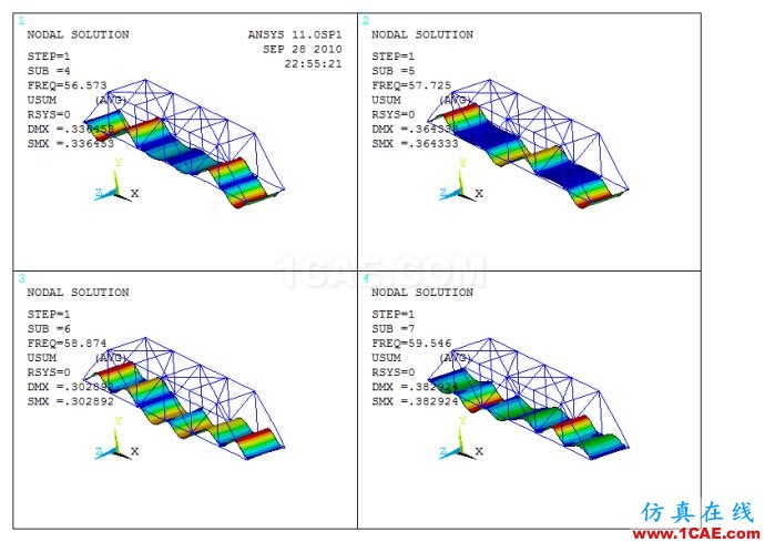 ansys 同時顯示多階模態(tài) ansys 同時顯示多階模態(tài)