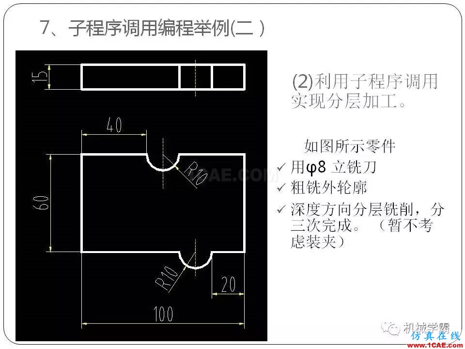 【收藏】數(shù)控銑床的程序編程PPT機(jī)械設(shè)計(jì)案例圖片68