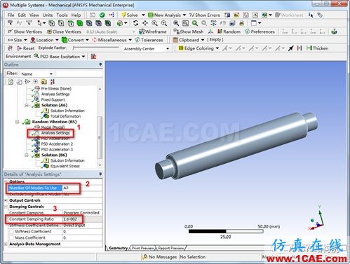 某轉軸隨機振動分析【轉發(fā)】ansys結構分析圖片10