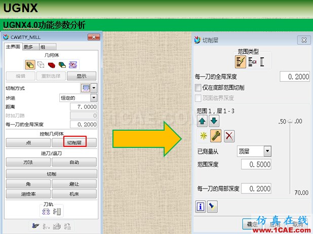 優(yōu)勝UGNX編程參數(shù)之切削層ug培訓(xùn)資料圖片3