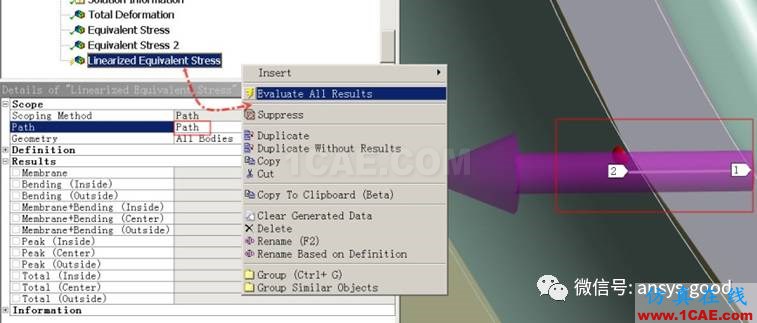 ANSYS Workbench中應力線性化方法-大開孔壓力容器管箱接管應力的準確計算-連載7ansys workbanch圖片25