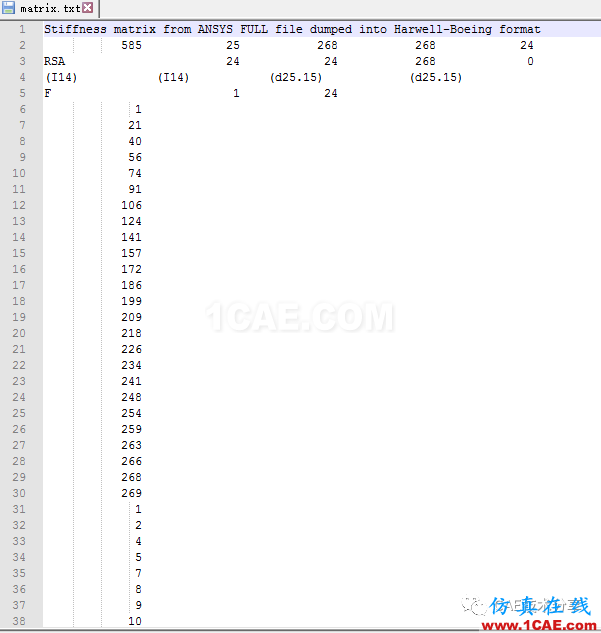 ANSYS剛度矩陣的提取與解析(python解析）ansys分析案例圖片4