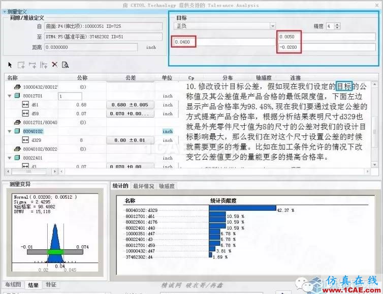 Creo3.0公差分析擴展包簡要使用教程pro/e相關圖片11