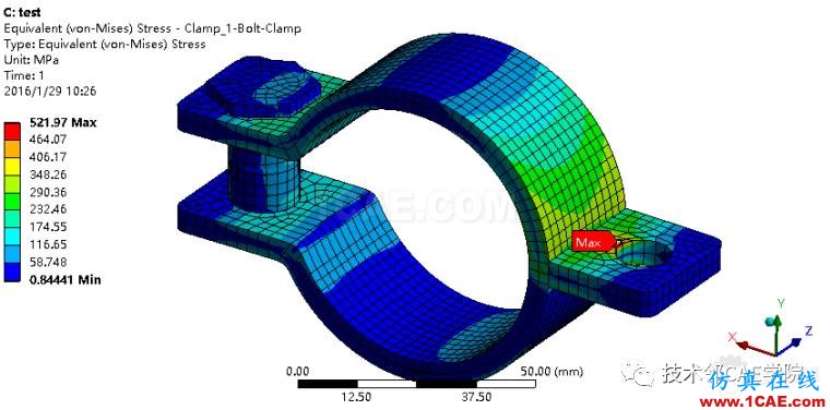 【干貨】ANSYS workbench接觸問題案例——卡箍連接ansys培訓(xùn)課程圖片17