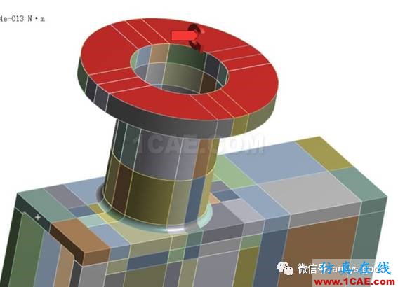 workbench中以云圖形式顯示網(wǎng)格質(zhì)量，扭矩荷載的施加 ansys圖片14