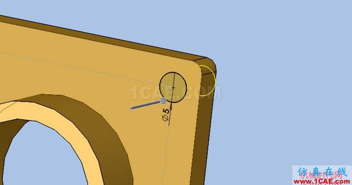 solidworks如何使用孔特征？solidworks simulation培訓(xùn)教程圖片5