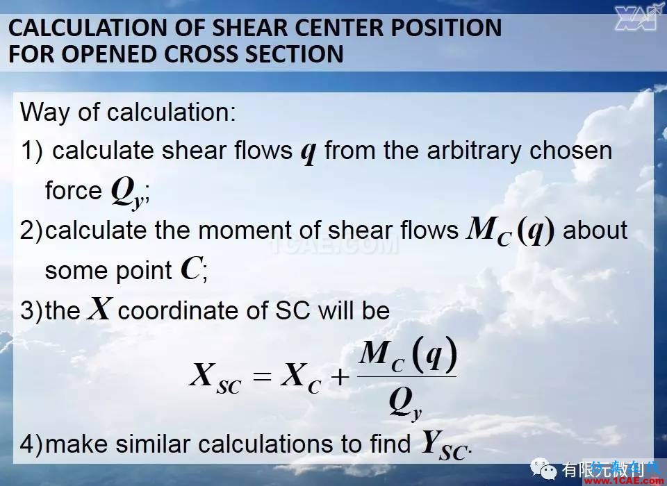 航空結構分析（結構力學）系列---10（關于剪切中心 ）ansys workbanch圖片4