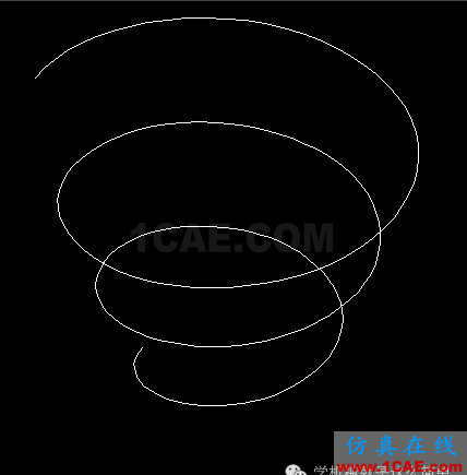 AutoCAD如何畫(huà)螺旋線？AutoCAD仿真分析圖片4