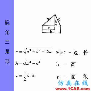 快接收，工程常用的各種圖形計算公式都在這了！AutoCAD技術圖片21