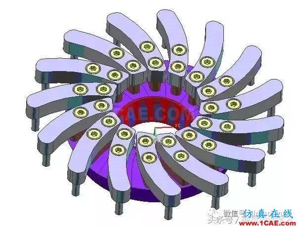 齒輪帶著十五個(gè)行位彎抽芯，這圖高清版ug設(shè)計(jì)圖片7