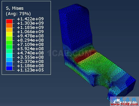 Abaqus和WELSIM仿真簡單支架受力分析案例賞析---細化網(wǎng)格對（應(yīng)力集中）解的收斂性的影響abaqus有限元培訓(xùn)教程圖片25