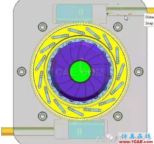 齒輪帶著十五個(gè)行位彎抽芯，這圖高清版ug培訓(xùn)課程圖片13