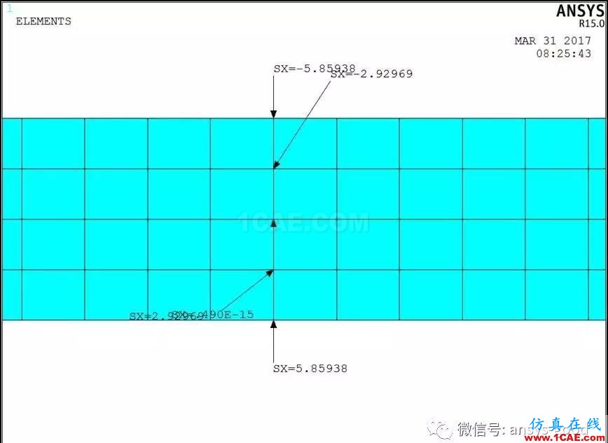 純彎曲梁的正應力實驗之ANSYS分析-理論、實驗和有限元結果對比ansys workbanch圖片12