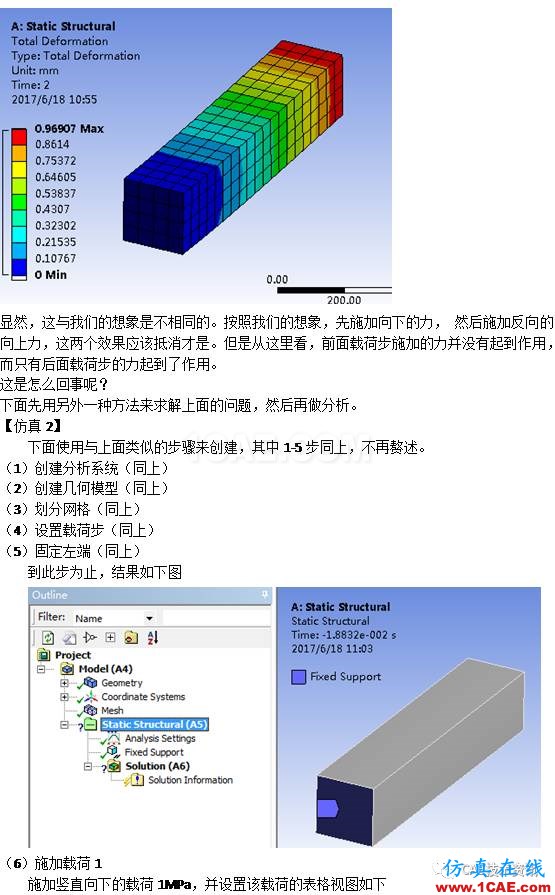 如何在ANSYS WORKBENCH中進(jìn)行多載荷步的靜力分析？ansys培訓(xùn)的效果圖片4