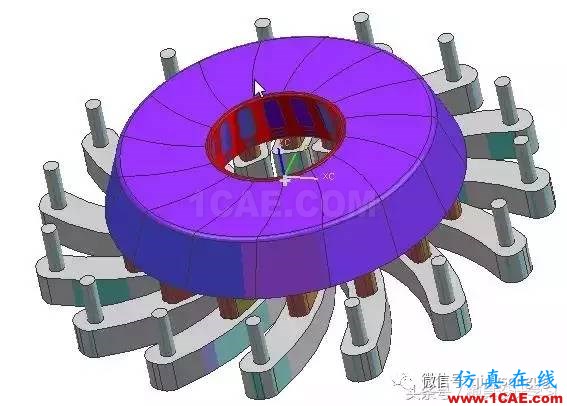 齒輪帶著十五個(gè)行位彎抽芯，這圖高清版ug設(shè)計(jì)案例圖片8