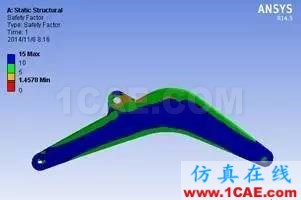 挖掘機(jī)機(jī)臂的疲勞壽命計(jì)算ansys仿真分析圖片5