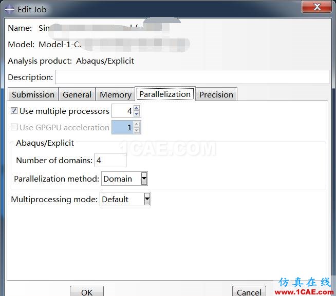 Abaqus顯式算法中不能使用多核的情況及解決辦法abaqus有限元分析案例圖片10