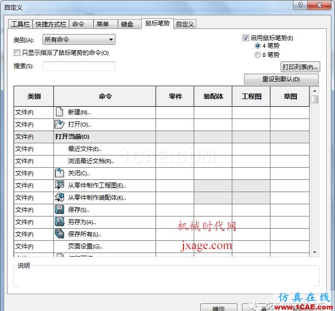 關(guān)于使用SolidWorks鼠標(biāo)筆勢(shì)的方法和建議solidworks simulation技術(shù)圖片2