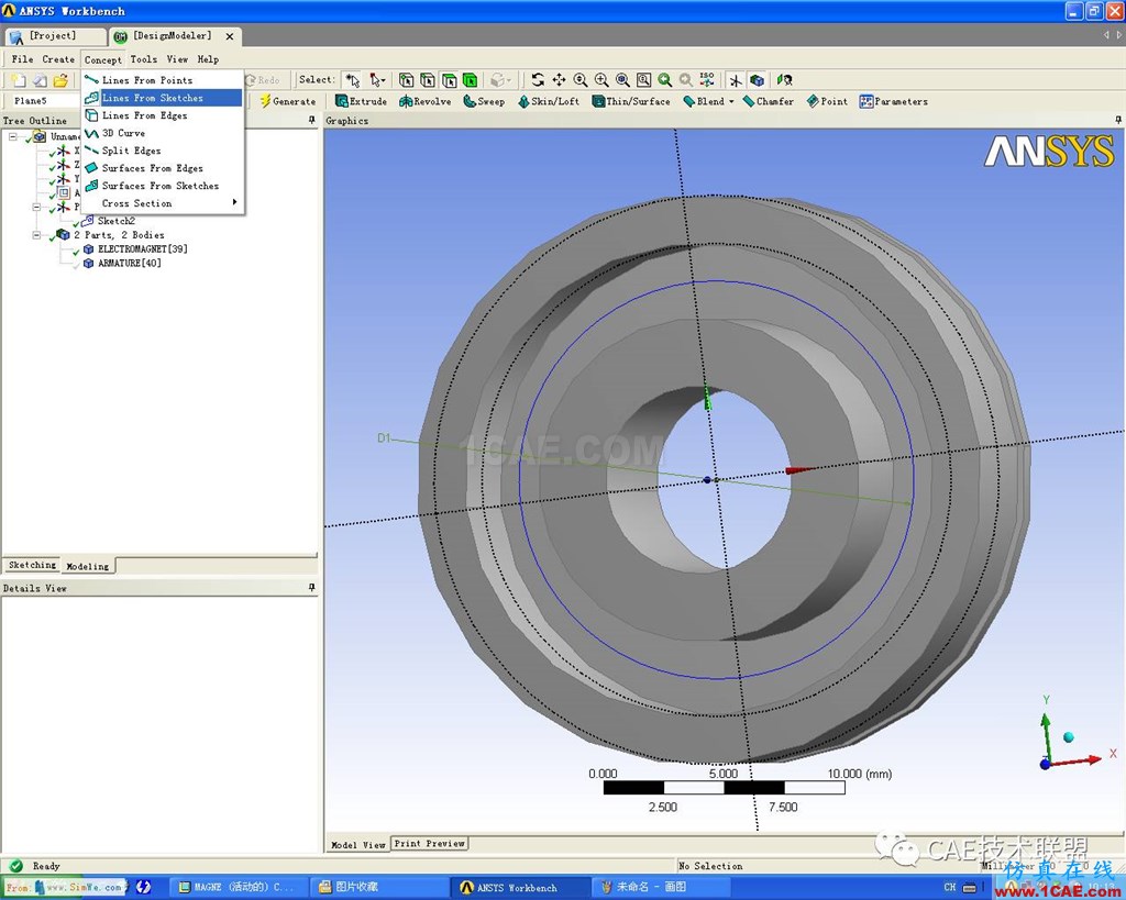 Ansys Workbench 電磁閥磁場分析ansys workbanch圖片4