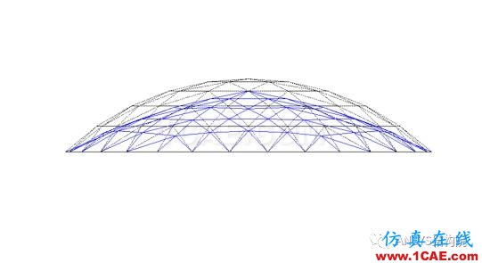 基于ANSYS某單層球面網殼結構整體穩(wěn)定性分析ansys workbanch圖片6