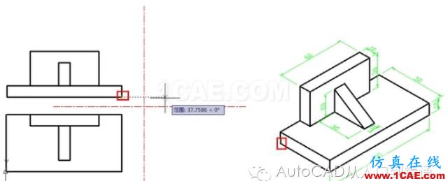 AutoCAD 繪制三視圖AutoCAD技術(shù)圖片14