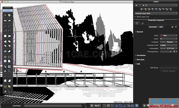 效果圖的藝術：用SketchUp, AutoCAD 和 Photoshop創(chuàng)造絕佳的水彩效果AutoCAD分析案例圖片7