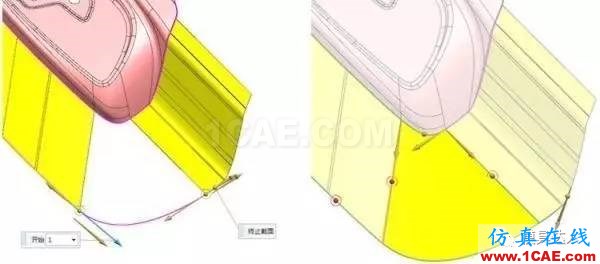 汽車模復雜曲面分型面是如何創(chuàng)建的？技巧都在這！autoform培訓的效果圖片5