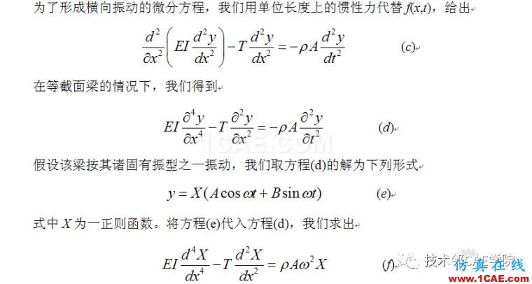 【干貨】軸力對簡支梁模態(tài)的影響——預(yù)應(yīng)力模態(tài)ansys培訓(xùn)的效果圖片3