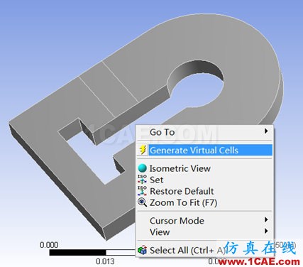 ansys workbench中Meshing建立virtual topology的作用ansys結(jié)構(gòu)分析圖片4