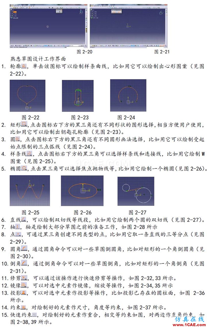 CATIA之草圖工作臺Catia仿真分析圖片3