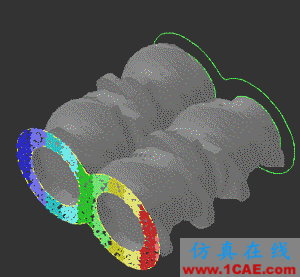 ANSYS POLYFLOW 系列（1）單/雙螺桿輸送與混合模擬【轉(zhuǎn)發(fā)】ansys結果圖片16