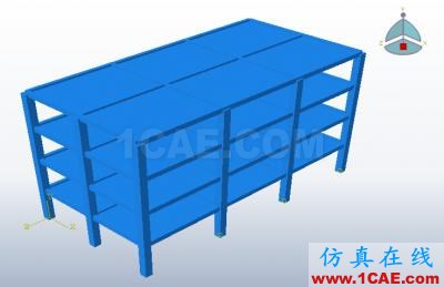 【簡單實例】abaqus/CAE建的簡單的框架模型(線性框架)