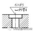 cad沉孔及孔深符號(hào)怎么通過文字輸入方式打出來？【AutoCAD教程】AutoCAD培訓(xùn)教程圖片2