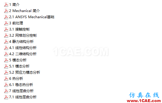 Workbench Mechanical結(jié)構(gòu)仿真官方教材，共享優(yōu)質(zhì)學習資源ansys分析案例圖片3
