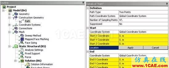 教程 | Ansys Workbench應(yīng)力線性化過(guò)程ansys分析案例圖片3