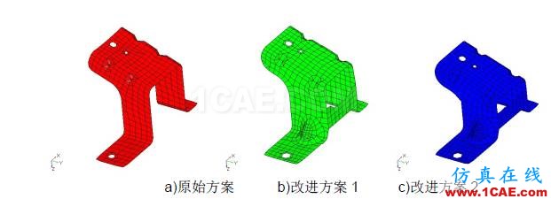 動力總成懸置支架振動噪聲設(shè)計中的CAE仿真應(yīng)用hypermesh分析案例圖片5