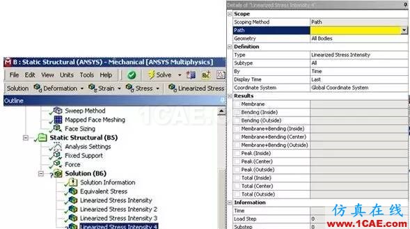 教程 | Ansys Workbench應(yīng)力線性化過(guò)程ansys結(jié)果圖片6