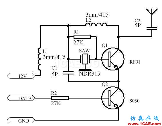 無線遙控發(fā)射接收設(shè)計 --- 315M遙控電路 - 香率 - 我的博客