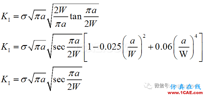 斷裂力學(xué)之有限寬板中心裂紋的應(yīng)力強(qiáng)度因子【ANSYS算例驗(yàn)證】ansys結(jié)果圖片14