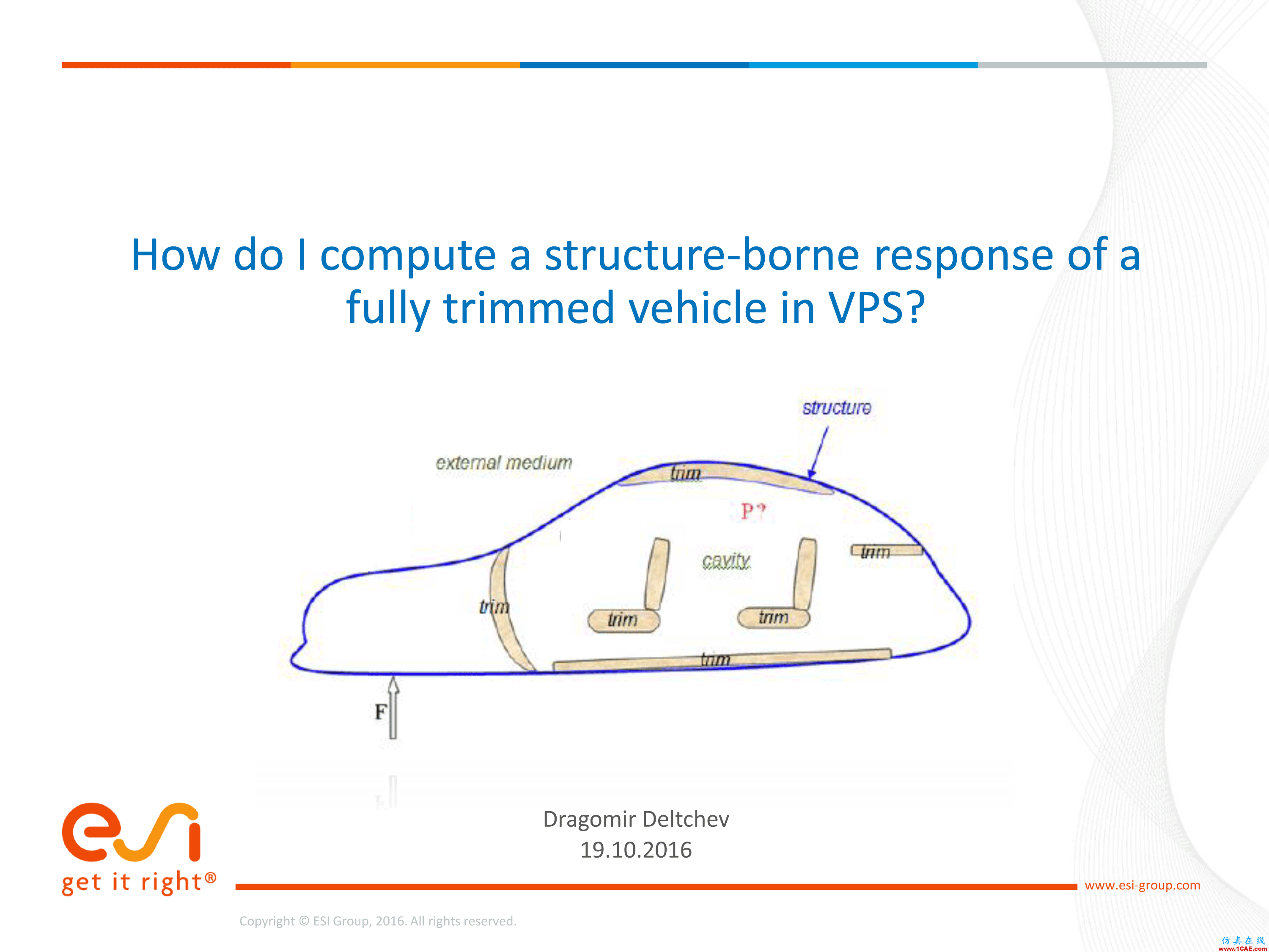 培訓視頻 | 如何計算VPS中具有內(nèi)飾的車輛結(jié)構(gòu)聲響應有限元理論圖片2
