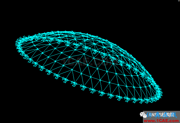 基于ANSYS某單層球面網殼結構整體穩(wěn)定性分析ansys workbanch圖片5